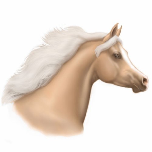 Palomino Arabian Horse Head Ornament
