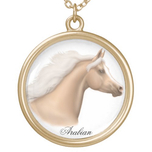 Palomino Arabian Horse Necklace