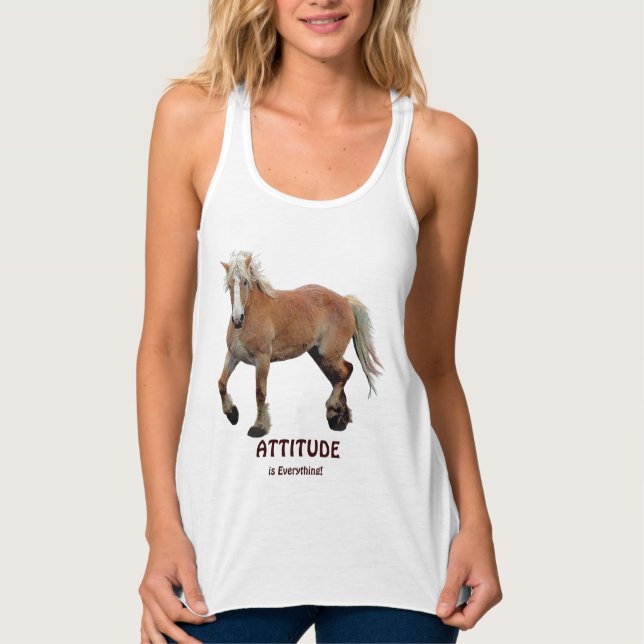 Palomino Belgian Draft Horse-lover Apparel Tank Top (Front)