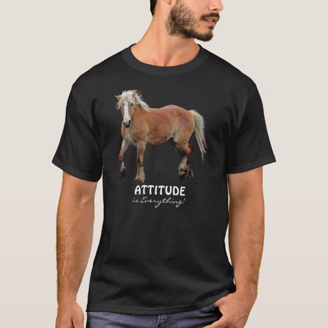 Palomino Belgian Draft Horse Sporty Apparel T-Shirt (Front)