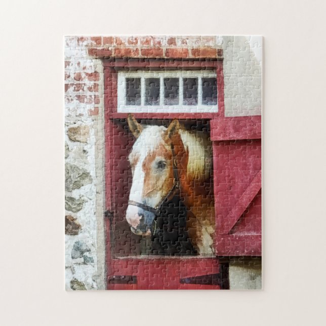 Palomino by Barn Door Jigsaw Puzzle (Vertical)
