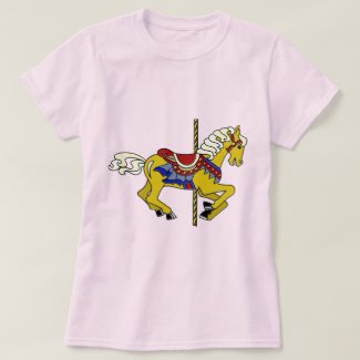 Palomino Carousel Horse T-Shirt