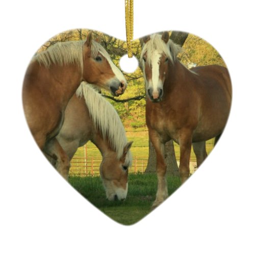 Palomino Draft Horse Ornament