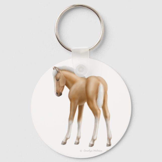 Palomino Foal Keychain (Front)
