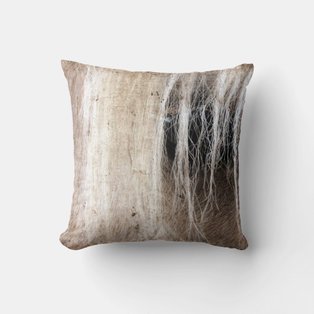 Palomino Grunge Throw Pillow (Front)