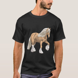 Palomino Gypsy Vanner Irish Cob Draft Horse T-Shirt