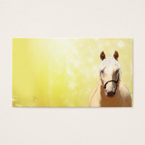 Customizable Palomino horse business card template