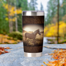 Palomino Horse at Sunrise