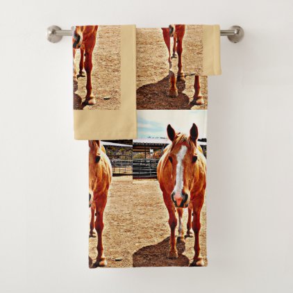 Palomino Horse Bathroom Towel Set