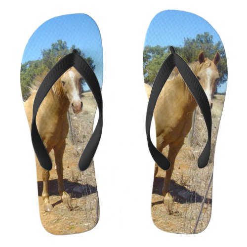 Palomino Horse Beauty Flip Flops