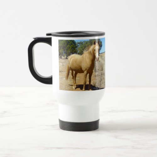 Palomino Horse Beauty Travel Mug