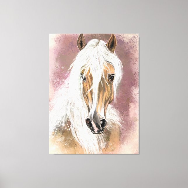 Palomino Horse Canvas Print (Front)