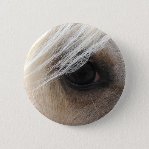 Palomino Horse Eye Button