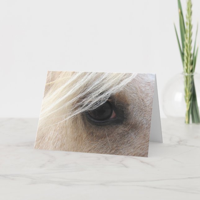 Palomino Horse Eye, Fathers Day Card (Front)
