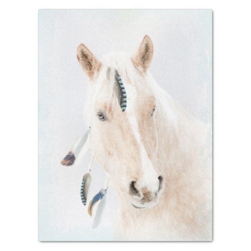 Palomino Horse Fantasy Decoupage Tissue Paper