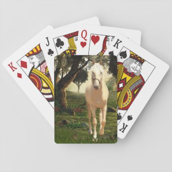 Palomino Horse Playing Cards by deemac1 at Zazzle