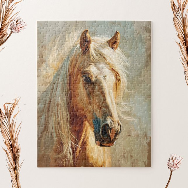 Palomino Horse Portrait Jigsaw Puzzle (Creator Uploaded)