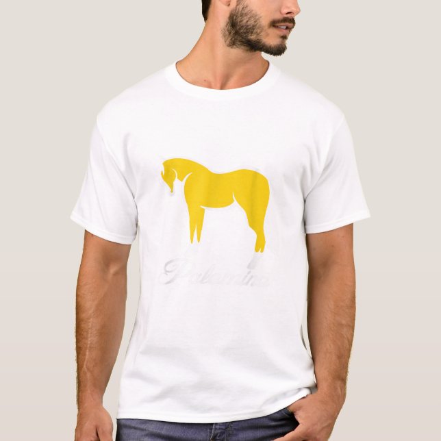Palomino Horse Quarter Horse Equestrian Cowgirl T  T-Shirt (Front)