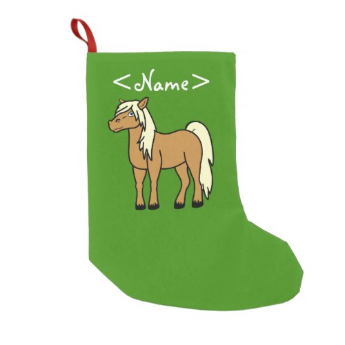Palomino Horse Small Christmas Stocking