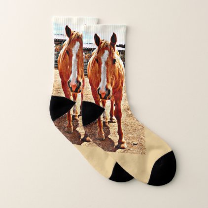 Palomino Horse Socks