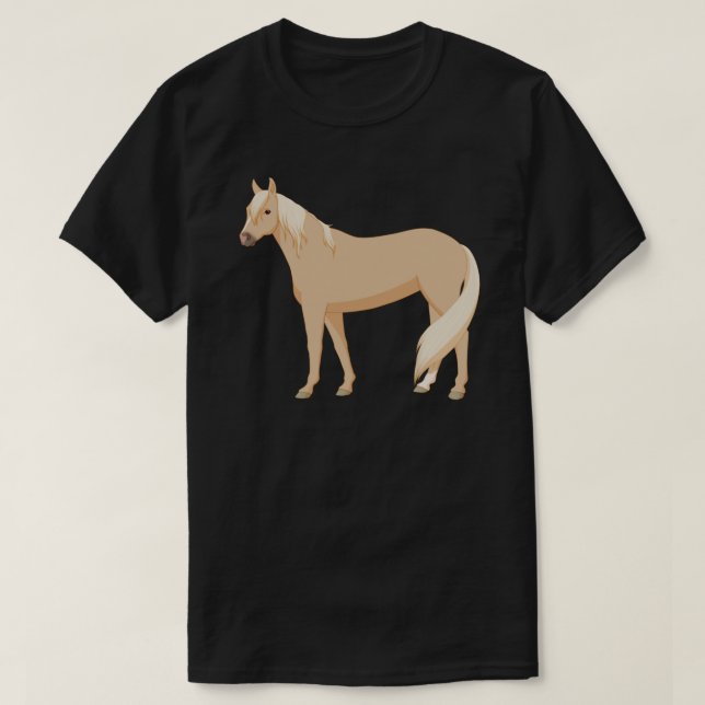 Palomino Horse Sticker T-Shirt (Design Front)