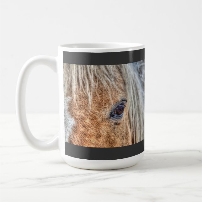 Palomino Horse's Eye Photo Drinking Mug (Left)