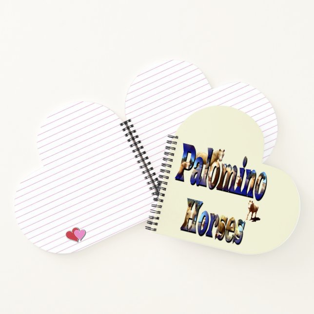 Palomino Horses Picture Logo, Notebook (Inside)