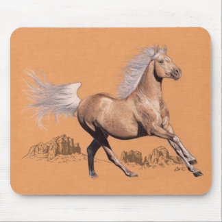 Palomino in colored pencil mouse pad