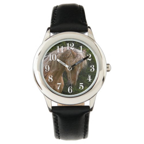 Palomino Paint Horse  Forest Photo Watch