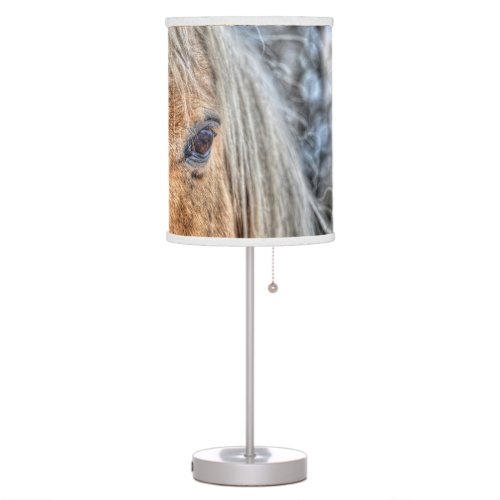 Palomino Paint Horses Eye Equine Design Table Lamp