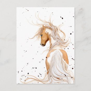 Palomino Paint Majestic By Bihrle Postcard by AmyLynBihrle at Zazzle
