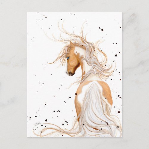 Palomino Paint Majestic by BiHrLe Postcard