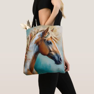 Palomino Paint Mustang Portrait