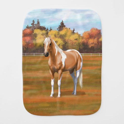 Palomino Pinto Quarter Horse Paint Horse Stallion Baby Burp Cloth