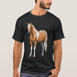 Palomino Pinto Quarter Horse Paint Horse Stallion T-Shirt