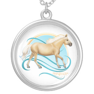 Palomino Quarter Horse Silver Plated Necklace