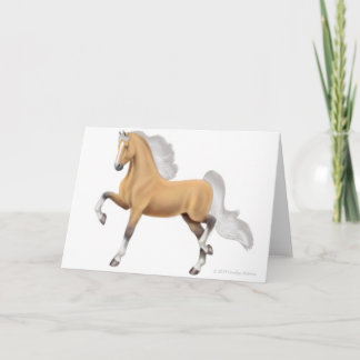Palomino Saddlebred Horse Greeting Card