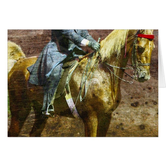 Palomino Saddleseat Grunge Cards (Front Horizontal)