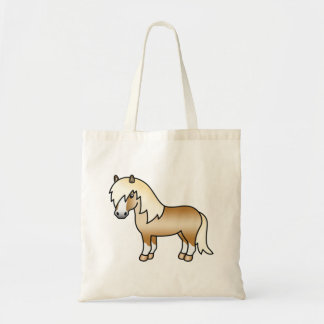 Palomino Shetland Pony Cute Cartoon Illustration Tote Bag