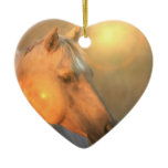 Palomino Sunset Horse Ornament