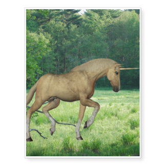 Palomino Unicorn Temporary Tattoos