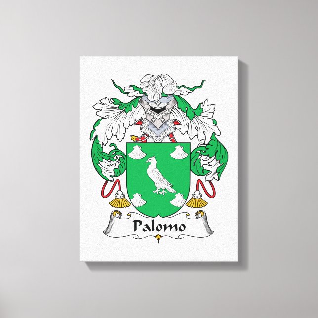 Palomo Family Crest Canvas Print (Front)