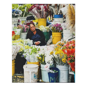 Paloquemao Market Bogotá Faux Canvas Print
