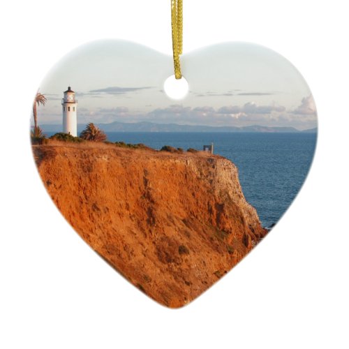 Palos Verdes Lighthouse Ceramic Ornament