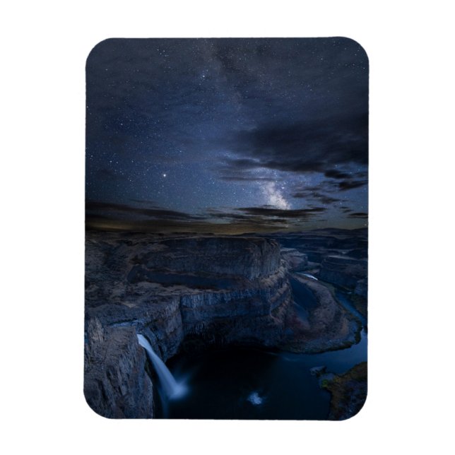 Palouse Falls Park & Milky Way | Washington State Magnet (Vertical)