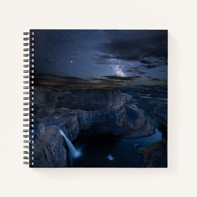 Palouse Falls Park & Milky Way | Washington State Notebook (Front)