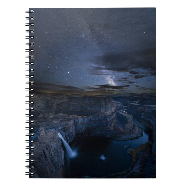 Palouse Falls Park & Milky Way | Washington State Notebook (Front)