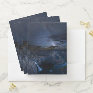 Palouse Falls Park & Milky Way | Washington State Pocket Folder