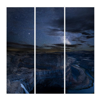 Palouse Falls Park & Milky Way | Washington State Triptych