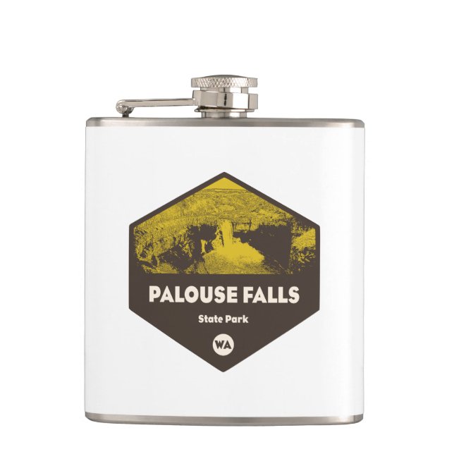 Palouse Falls State Park Washington Flask (Front)